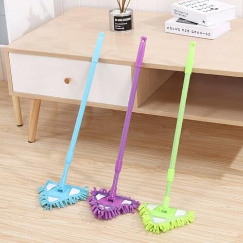 Mini Lazy Triangle Cleaning Mop Without Dead Angle 180 Degree Retractable Adjustable Rotating Mop Dust Brush Home Clean Tools