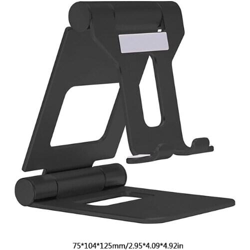 H7JF Tablet Stand Foldable Tablet Holder Aluminum Desktop Stand Dual adjustable Angle 270° Non-slip for ipad Mini / Air