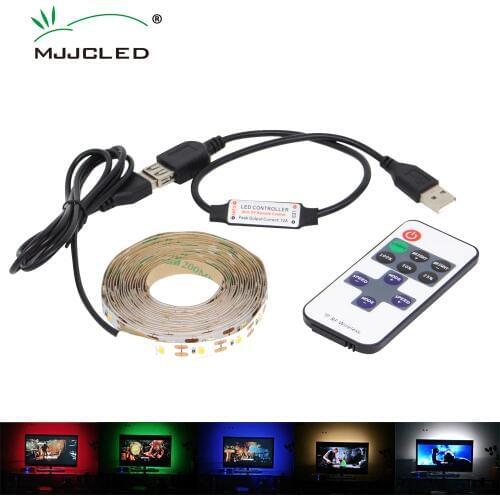 LED Strip Light USB 5V LED Stripe RGB Tape Bluetooth Waterproof SMD 2835 5050 Music TV Background Flexible Lighting