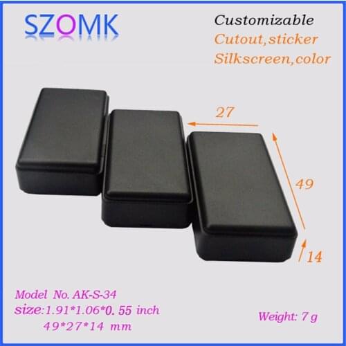Szomk diy plastic electronics enclosure box (10 pcs) 49*27*14mm plastic housing plastic box for electronics project pcb box