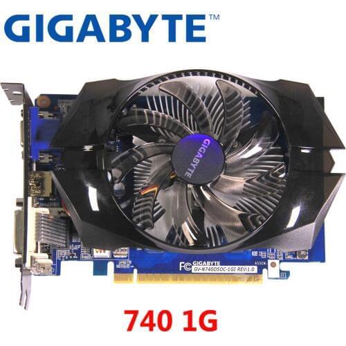 GIGABYTE GT 740 1GB Graphics Card 128Bit GDDR5 Video Cards for nVIDIA Geforce GT740 1GB VGA Cards stronger than GTX650 Used