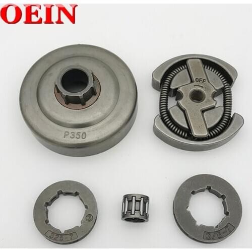 .325" 7T 3/8" 7T Clutch Drum Assembly Sprocket Rim Bearing Kit For Partner 350 351 Chainsaw Parts