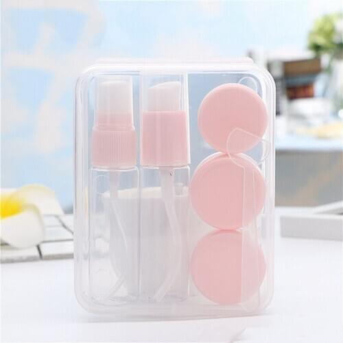 6pcs/set Refillable Bottles Travel Makeup Cosmetic Face Cream Pot Bottles Plastic Empty Container Bottle