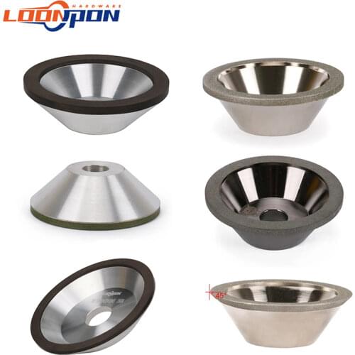 1Pc Diamond Grinding Wheel Cup Grinder Cutter Grinding Disc For Tungsten Steel Milling Cutter Tool Sharpener Tool Various Size