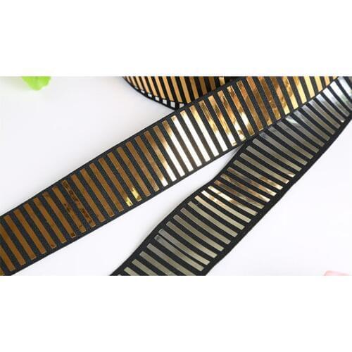 4Meters 5cm width Glittering Mirror Elastic Band Garment Trousers Reflective Stretch Elastic Webbing Rubber Band