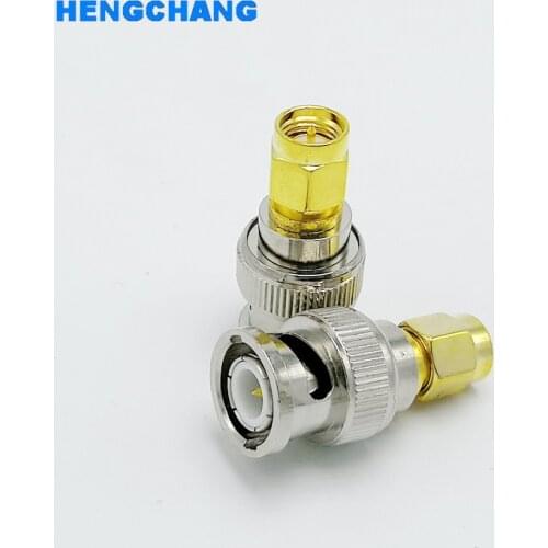 BNC male to SMA male connector adapter BNC to SMA RF connector 1pcs
