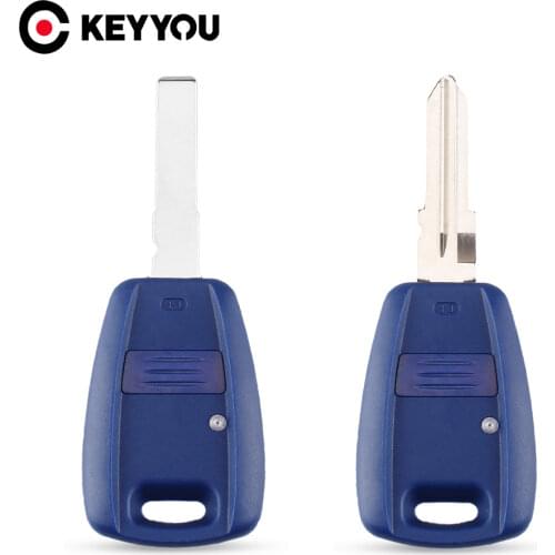 KEYYOU Transponder Car Remote Key Case For Fiat Punto Doblo Bravo Auto Key Shell SIP22/GT15R Blade