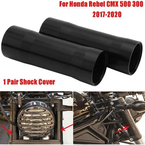 CNC Aluminum Front Fork Boot Shock Absorber Tube Pipe Protector for Honda Rebel CMX 300 500 CMX300 CMX500 2017-2019