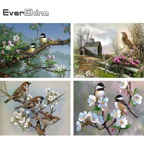 Evershine 5D DIY Diamond Painting Bird Full Square Rhinestones Animals Diamond Embroidery Sale Wall Decoration