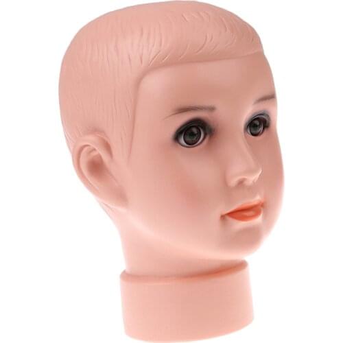 8-Inch Baby PVC Mannequin Manikin Head Model Wigs Hats Glasses Store Window Display Stand