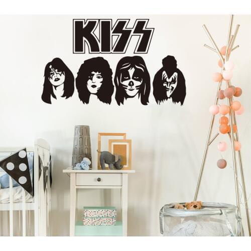 Kiss Band HEADS ACE PETER PAUL GENE Car Truck Music Window Wall Sticker Decal Vinyl Decor