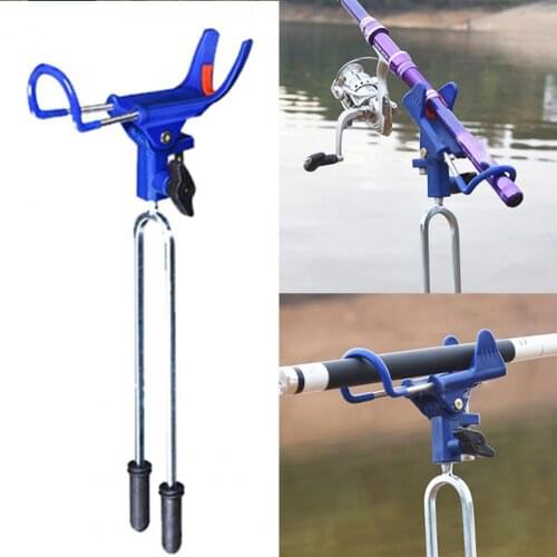 360 Degrees Adjustable Stainless Steel Fishing Rods Holder Bracket Fish Tool Bracket Fishing Rack Tool Accessory Support