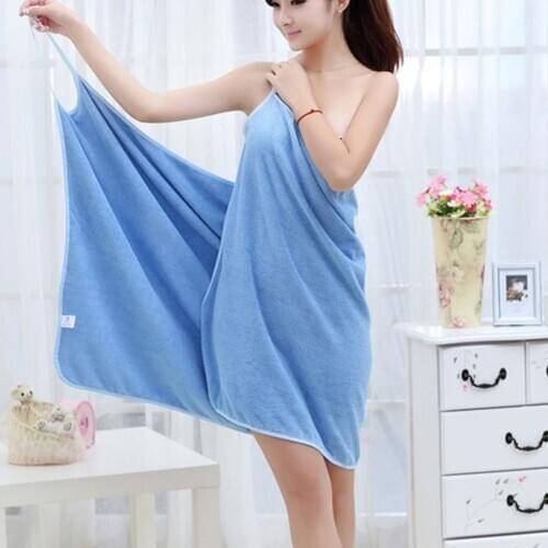 Fashion Lady Wearable Fast Drying Magic Bath Towel Beach Spa Bathrobes Bath Skirt Soft comfortable Wearable Towels 140x70cm