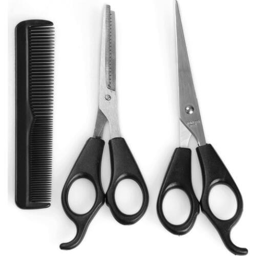 3pcs Barber Tool Hair Cutting Thinning Hairdressing Shears Scissor Comb Set