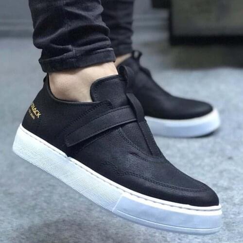 Knack Günlük Ayakkabı 333 Siyah (Beyaz Taban) Türkiye'de Özenle Üretildi Hava Alabilen Kumaş Hızlı Teslimat Uygun Fiyatlar