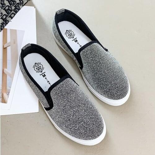2021 Spring and Autumn New Old Beijing Cloth Shoes Womens Single Shoes Flat Non-slip Casual Shoes Women Canvas Shoes
