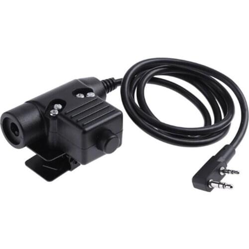 OOTDTY Helmet Headset U94 PTT Hunting Military Airsoft Headset Adapter for kenwood Midland Motorola Mobile Phone