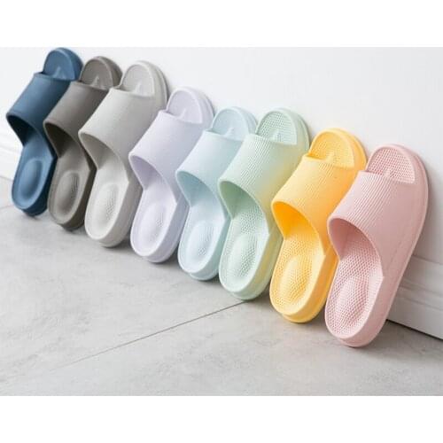 Women/Man Bathe Flat Slippers Home Bathroom Slides Summer Fashion Ladies Shoes Casual Flip Flops Couple Soft Non-Slip Sandals