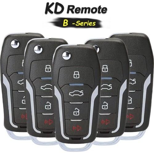 KEYECU 5x B-Series B12 Universal Remote 3+1 4 Button Control Key for KD900 KD900+, KEYDIY Remote for B12-4
