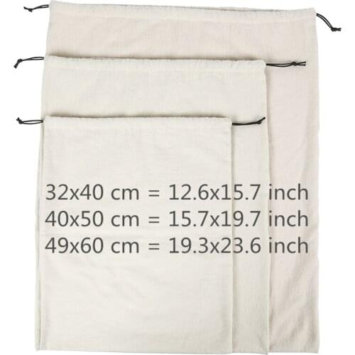 High quality flannel dust bags for women luxury leather handbags, 3 packs 32*40, 40*50, 49*60cm female tote soft drawstring bag