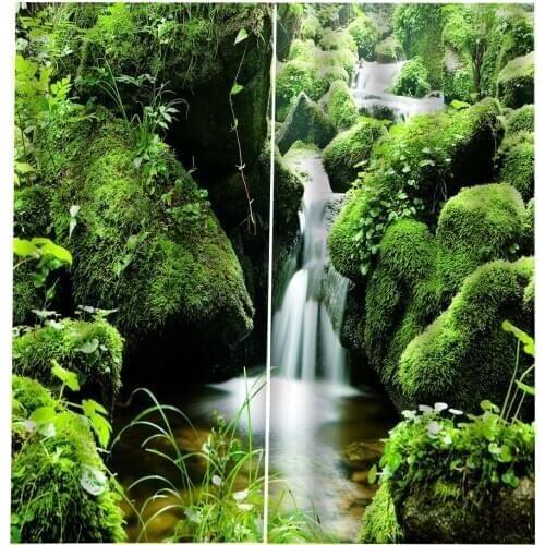 Living Room Bedroom Window Drapes 2 Panel Set, 3D Effect Curtains Decorative