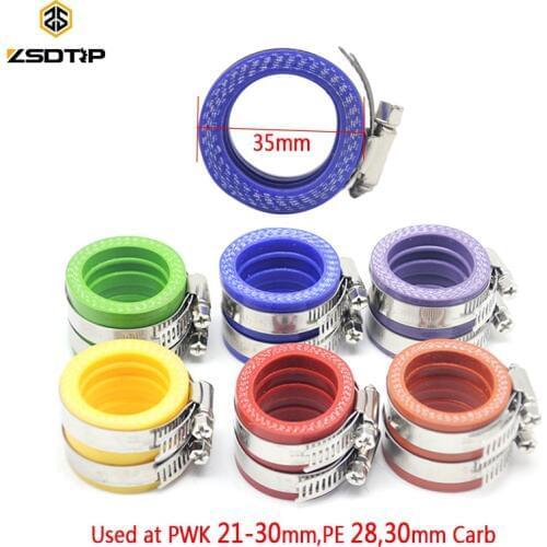 ZSDTRP 35mm Motorcycle Replacement Parts Manifold Intake Carburetor Rubber Adapter Connector Modified Manifold Adapter For Motor