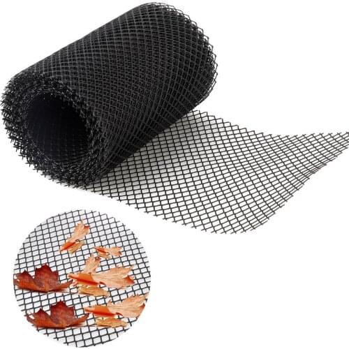 18X800cm Roof Gutter Guard Net Gutters Leaf Protection Mesh Cover with Clip Hooks Drain Adjusted Netting Anti-clogging Downspout
