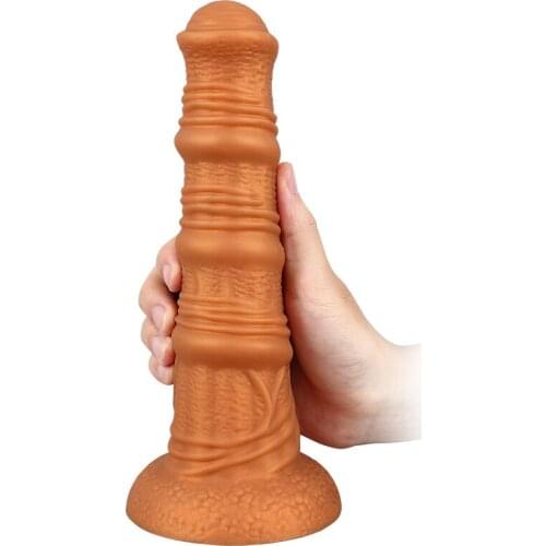 Liquid Silicone Horse Dildo With Suction Cup Soft Realistic Animal Penis Dick Female Masturbator Big Butt Plug Sex Toy For Women
