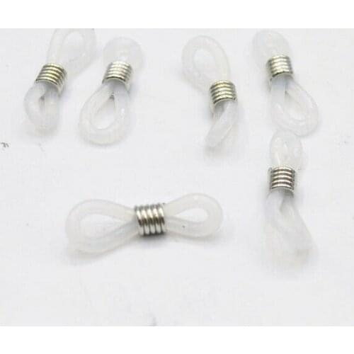 10/50/100pcs Eyeglass Chains Anti-slip Covers Lanyards Reading Glasses Rope Silicone Rubber Ring Adjustable Eyewear Accessories