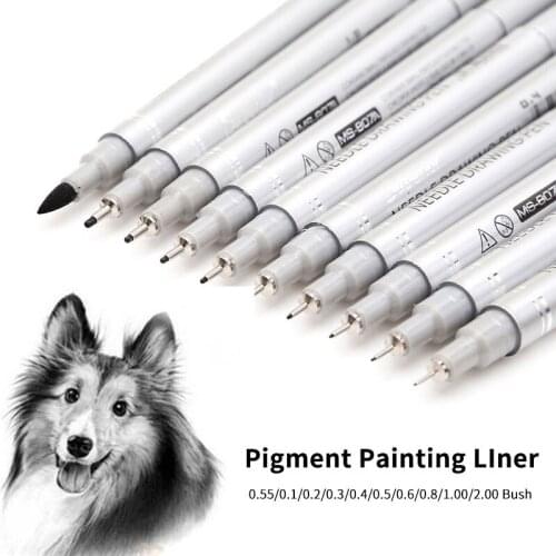 10 pcs waterproof hand-drawn design sketch needle pen hand dawing liner fineliner cartoon signature pen