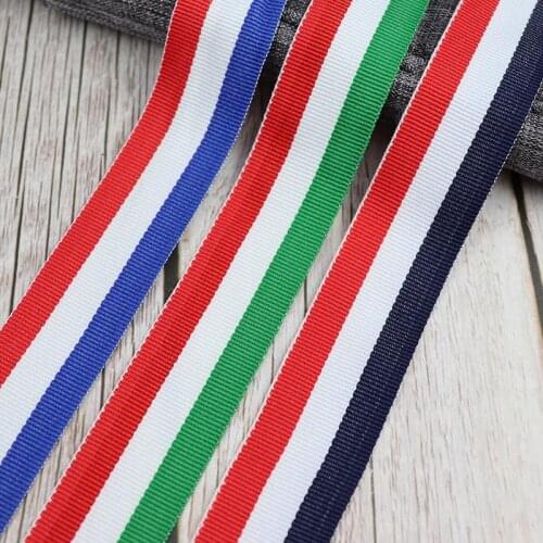 5 Yards Striped Ribbons For Clothing Bags Accessories Wedding Christmas Decoration Gift Packing Ribbons DIY Sewing Fabric