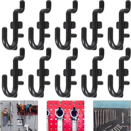 50/100PCS Shelf Hook Pegboard Hook Peg Board Hook Plastic J Style Display Hook Shelf Shelving Hooks J Shape Garage Store Hook