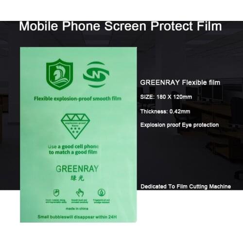 50PCS GREENRAY Eyes Protection Flexible Hydraulic Film Explosion-Proof Straight Curved Screen Protector For Film Cut Machine