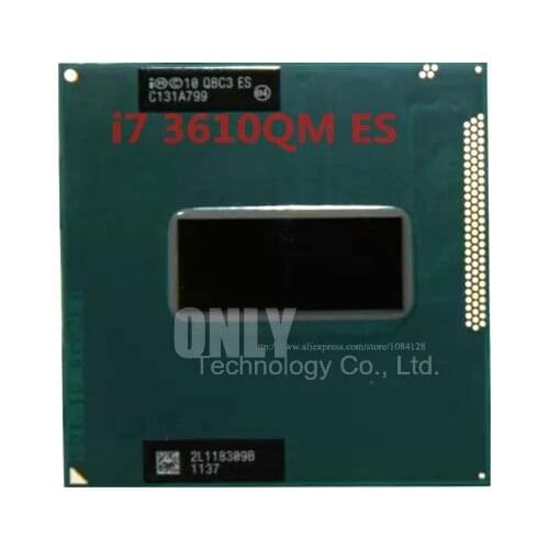 Free shipping Intel Laptop CPU I7-3610QM QCOR 6M Cache, 2.3GHz to 3.30GHz i7 3610QM QS Beta