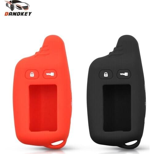 Dandkey10pcs Tw9010 Silicone Case KeyChain For Russian 2-way Alarm System Alarm Key Fob For Tomahawk Tw9010 9010