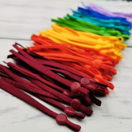 1000Pcs Colorful Mask Elastic Band Elastic Polyester Rubber Band for Sewing Adjustment Mask Ear Rope Craft Accessories 20CM
