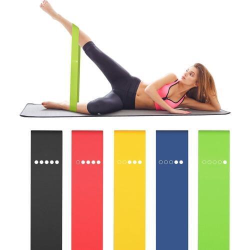 Yoga Resistance Bands Rubber for Women and Men Home Gym Fitness Gum Workout Stretch Band Exercise Loop Pull Up Hip Training Rope