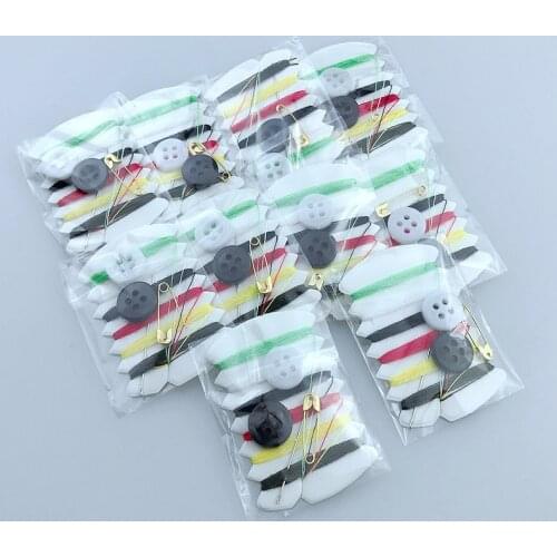 HL 10PCS Mini Sewing Kit Portable Home Style DIY Apparel Sewing Accessories Tools