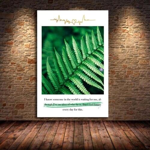 Modern Life Quotes Art Posters Home Decor Nordic Prints Canvas Painting Wall Art Happy Days Fresh Minimalist Living Room Picture