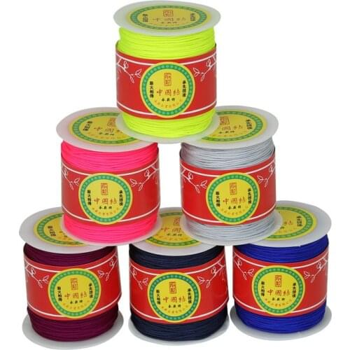 Chinese Knot Macrame String Wire Cord Thread for DIY Necklace Bracelet Braided String Diamter 1mm (300Yard) /1.5mm (150Yard)