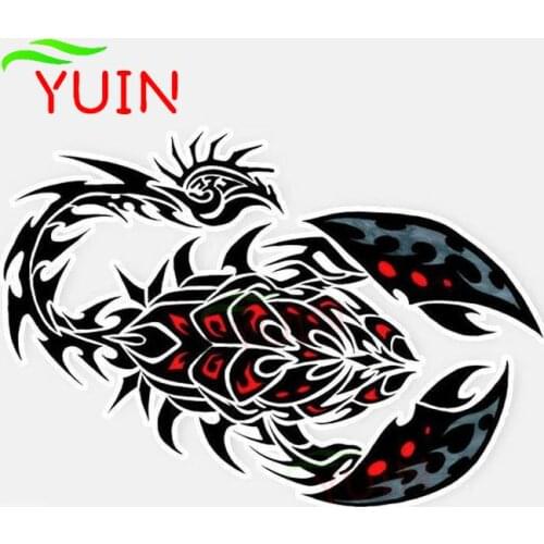 Classic Personality Car Sticker Scorpion Decal PVC Bumper Window Decoration Accessories High Quality Waterproof Stickers 16*11cm