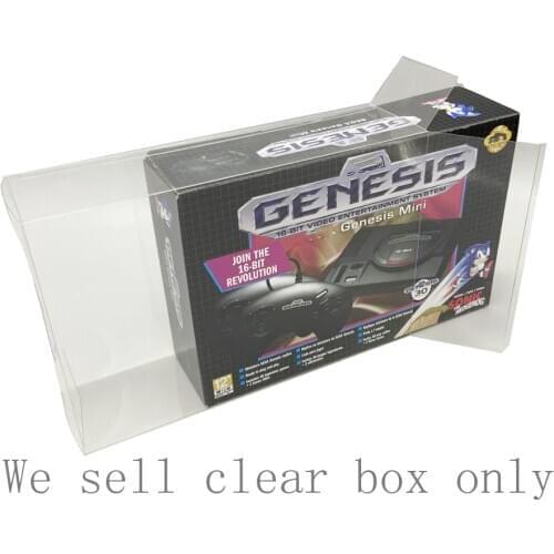 10 pcs a lot Collection Box Display Box Storage Box for SEGA Genesis for MD Mini European and US version game protector box