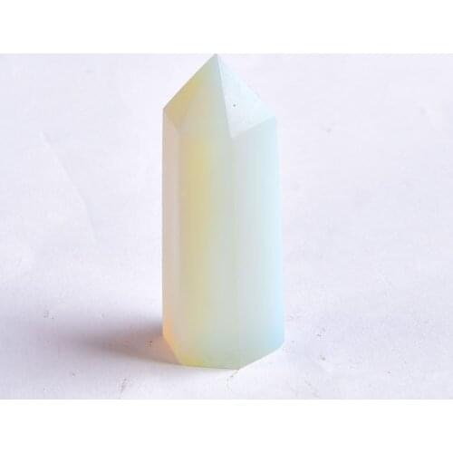 Crystal Opal Quartz Point Healing Stone Tower Hexagonal Prisms Obelisk Wand Treatment Stone DIY Gift