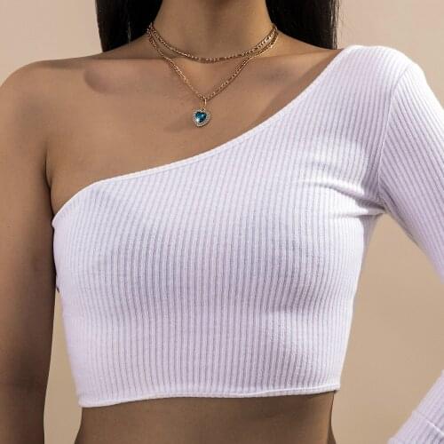 Meetvii Romantic Crystal Heart Titanic Ocean Heart Necklace Layered Short Chain Shiny CZ Zircon Pendant Necklaces Party Jewelry