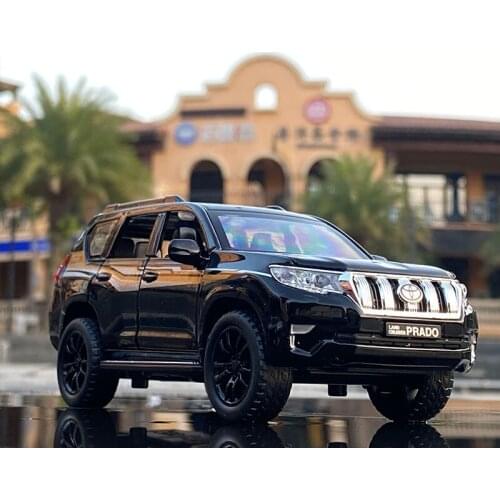 1:32 Toyota Prado SUV Alloy Car Model Diecast Metal Toy Off-road Vehicles Collection LAND CRUISER Simulation Car Model Kids Gift