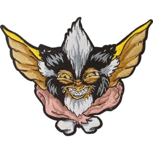 Thriller Smile Monster Small Size Embroidery Patches Animal Skull Cartoon Patch Customized Shaped Free Shipping Decoration DIY