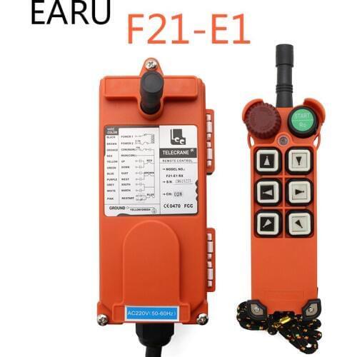 220V 12V 24V 380V Industrial Remote Controller Switches Hoist Crane Control Lift Crane 1 Transmitter + 1 Receiver F21-E1 Arrow
