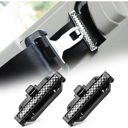 2-piece Car Adjustable Seat Belt Retainer for Peugeot 307 206 308 407 207 3008/2017 2008 208 508 301 306 408 106 107 607 405 806
