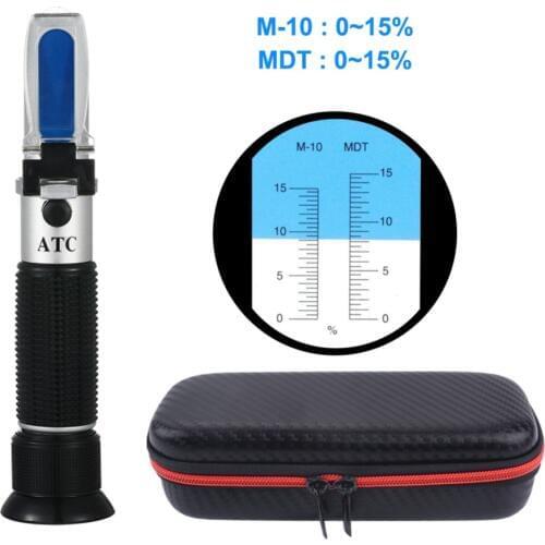 Hand refractometer emulsion concentration tester 0-15% anti-rust cutting tester mine oil refractometer