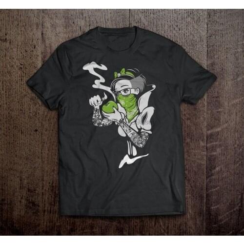 LUCKY BASTARDS WEED DIVA HIPSTER TSHIRT 420 DR. FEEL GOOD STONER STREETWEAR